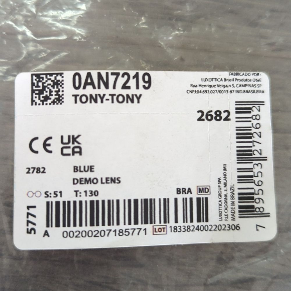 Arnette Tony-Tony Blue Demo Lens Glasses Size:51 - Picture 6 of 6